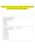 CSFA Test with all Correct & 100&percnt; Verified Answers &vert;Latest Version &vert;Already Graded A&plus;