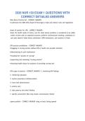 2026 NUR 150 EXAM 1 QUESTIONS WITH&NewLine;CORRECT DETAILED ANSWERS