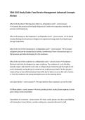 FSM 3215 Study Guide&colon; Food Service Management Advanced Concepts Review