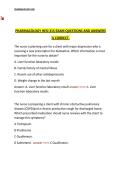 Pharmacology HESI 315 Exam Questions and Answers &ndash; Complete Nursing Pharmacology Practice Test with Correct Solutions