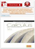 Test Bank for Calculus&colon; Early Transcendentals&comma; 12th Edition &ndash; Howard Anton&comma; Irl C&period; Bivens & Stephen Davis &vert; Chapters 1&ndash;15 Complete Solutions&comma; Practice Problems & Verified Answers &lpar;2026&ndash;2027&rpar;