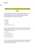 Pharm HESI V1 Exam Questions and Answers &ndash; Graded A&plus; Pharmacology Nursing Practice Test with Detailed Rationales