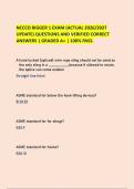 NCCCO RIGGER 1 EXAM &lpar;ACTUAL 2026&sol;2027&NewLine;UPDATE&rpar; QUESTIONS AND VERIFIED CORRECT&NewLine;ANSWERS &vert; GRADED A&plus; &vert; 100&percnt; PASS&period; 