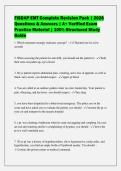 FISDAP EMT Complete Revision Pack &vert; 2026&NewLine;Questions & Answers &vert; A&plus; Verified Exam&NewLine;Practice Material &vert; 100&percnt; Structured Study&NewLine;Guide