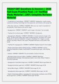 FISDAP EMT Questions & Answers &vert; 2026&NewLine;Full Exam Practice Pack &vert; A&plus; Verified&NewLine;Study Material &vert; 100&percnt; Complete Revision&NewLine;Material
