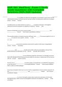 NUR 304- Med&sol;Surg - Exam 4 Study Guide Questions with Complete Solutions 2025-2026 Updated&period;&NewLine;&NewLine;