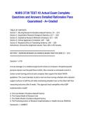 NURS 3730 TEST &num;2 Actual Exam Complete Questions and Answers Detailed Rationales Pass Guaranteed - A&plus; Graded