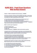 NURS 2910 &ndash; PrepU Exam Questions With Verified Answers