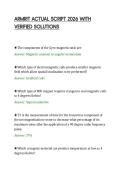ARMRIT ACTUAL SCRIPT 2026 WITH&NewLine;VERIFIED SOLUTIONS&NewLine;