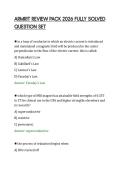 ARMRIT REVIEW PACK 2026 FULLY SOLVED&NewLine;QUESTION SET