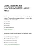 ARMRIT STUDY GUIDE 2026&NewLine;COMPREHENSIVE QUESTION&ndash;ANSWER&NewLine;DIGEST&NewLine;