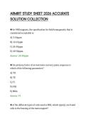 ARMRIT STUDY SHEET 2026 ACCURATE&NewLine;SOLUTION COLLECTION
