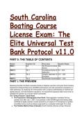 2026&sol;2027 S-Tier South Carolina Boating License Exam&colon; Elite 20&plus; Question Test Bank & Maritime Law Protocol