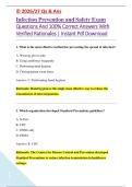 Infection Prevention and Safety Exam &NewLine;Questions And 100&percnt; Correct Answers With &NewLine;Verified Rationales &vert; Instant Pdf Download
