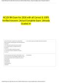 NCLEX RN Exam for 2026 with all Correct & 100&percnt; Verified Answers &vert;Actual Complete Exam &vert;Already Graded A&plus; 