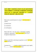 CON 3990V CERTIFICATION EXAM QUESTIONS&NewLine;AND CORRECT ANSWERS &lpar;VERIFIED ANSWERS&rpar;&NewLine;&lbrace;160 Q & A&rcub; ALREADY GRADED A&plus; &vert; LATEST&NewLine;UPDATE 2026&sol;2027 &vert; BRAND NEW&excl;