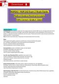 NUR242 &sol; NUR 242 Exams STUDY BUNDLE PACKAGE&rpar; &vert; Questions and Verified Answers &vert;2026&sol;2027 &vert; 100&percnt; Correct&vert; Grade A