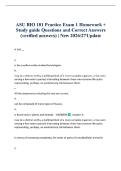 ASU BIO 181 Practice Exam 1 Homework &plus; Study guide Questions and Correct Answers &lpar;verified answers&rpar; &vert; New 2026&sol;27 Update 
