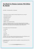 Test Bank For Human Anatomy 9th Edition By Marieb&period;pdf