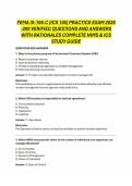 FEMA IS-100&period;C &lpar;ICS 100&rpar; PRACTICE EXAM 2026 -200 VERIFIED QUESTIONS AND ANSWERS WITH RATIONALES COMPLETE NIMS & ICS STUDY GUIDE
