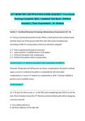 CFT MONITOR CERTIFICATION EXAM 2026&sol;2027 &vert; Functional Training Complete Q&A &vert; Updated Test Bank &vert; Verified Answers &vert; Pass Guaranteed - A&plus; Graded&NewLine;&NewLine;