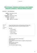 SOCI 101 Exam 1 &vert;Questions and Answers Latest Updated&NewLine;2026&sol;2027 &lpar;Graded A&plus;&rpar;- American Military University