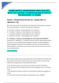 FLORIDA DENTAL LAWS AND RULES EXAM BUNDLE 2026&sol;2027 &vert; Complete Solutions &vert; FDLE Board Exam Prep &vert; Pass Guaranteed - A&plus; Graded