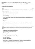 BOH SOP Test &ndash; Back of House Standard Operating Procedures Exam Review