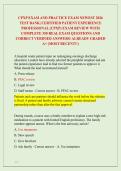 CPXP EXAM AND PRACTICE EXAM NEWEST 2026 &NewLine;TEST BANK&vert; CERTIFIED PATIENT EXPERIENCE &NewLine;PROFESSIONAL &lpar;CPXP&rpar; EXAM REVIEW WITH &NewLine;COMPLETE 350 REAL EXAM QUESTIONS AND &NewLine;CORRECT VERIFIED ANSWERS&sol; ALREADY GRADED &NewLine;A&plus; &lpar;MOST RECENT&excl;&excl;&rpar; 