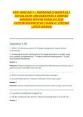 CON 1400V DAY 4 &ndash; MANAGING CHANGES V3&period;1 ACTUAL EXAM  200 QUESTIONS & VERIFIED ANSWERS WITH RATIONALES  2026 COMPREHENSIVE STUDY GUIDE A&plus; VERIFIED LATEST VERSION