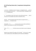 NU-333 Final Exam Review Pack &vert; Comprehensive Nursing Revision Notes