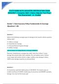 STATE FARM AUTO ADJUSTER CERTIFICATION EXAM 2026&sol;2027 &vert; Complete Q&A &vert; Claims Adjuster Test Prep &vert; Pass Guaranteed - A&plus; Graded&NewLine;&NewLine;
