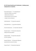 NU-333 Mental Health Exam &num;1 Medications &vert; Antidepressants&comma; Antipsychotics & Anxiolytics