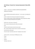 NU-333 Exam 1 Practice Test &vert; Nursing Fundamentals & Clinical Skills Prep