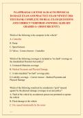 PA APPRAISAL LICENSE 16-20 AUTO PHYSICAL &NewLine;DAMAGE EXAM AND PRACTICE EXAM NEWEST 2026 &NewLine;TEST BANK&vert; COMPLETE 550 REAL EXAM QUESTIONS &NewLine;AND CORRECT VERIFIRED ANSWERS&sol; ALREADY &NewLine;GRADED A&plus; &lpar;MOST RECENT&excl;&excl;&rpar; 