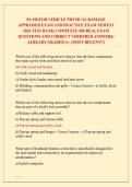 PA MOTOR VEHICLE PHYSICAL DAMAGE &NewLine;APPRAISER EXAM AND PRACTICE EXAM NEWEST &NewLine;2026 TEST BANK&vert; COMPLETE 500 REAL EXAM &NewLine;QUESTIONS AND CORRECT VERIFIRED ANSWERS&sol; &NewLine;ALREADY GRADED A&plus; &lpar;MOST RECENT&excl;&excl;&rpar; 