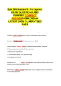 BPK 105 FINAL STUDY EXAM &semi;BPK 105 - Review '&semi;Bpk 105 Module 1- 9 - Perception&semi;SFU BPK 105 OL cell strucutres and functions EXAM QUESTIONS AND VERIFIED CORRECT ANSWERS GRADED A&plus; -LATEST 2026-2027- 100- GUARANTEED PASS&period;docx