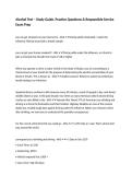 Alcohol Test &ndash; Study Guide&comma; Practice Questions & Responsible Service Exam Prep