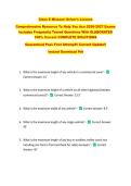 Class E Missouri Driver&rsquo;s License  &NewLine;Comprehensive Resource To Help You Ace 2026-2027 Exams &NewLine;Includes Frequently Tested Questions With ELABORATED &NewLine;100&percnt; Correct COMPLETE SOLUTIONS &NewLine;Guaranteed Pass First Attempt&excl;&excl; Current Update&excl;&excl; &NewLine;Instant Download Pdf 