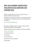 HPEX 300 EXAMPREP CERTIFICATION&NewLine;EVALUATION EXAM QUESTIONS AND&NewLine;ANSWERS 2026&NewLine;