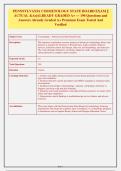 Pennsylvania Cosmetology State Board Exam Actual 220 Questions with Answers & Rationales &vert; Already Graded A&plus; &vert; Full Content Breakdown for Licensure