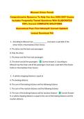 Missouri Driver Permit &NewLine;Comprehensive Resource To Help You Ace 2026-2027 Exams &NewLine;Includes Frequently Tested Questions With ELABORATED &NewLine;100&percnt; Correct COMPLETE SOLUTIONS &NewLine;Guaranteed Pass First Attempt&excl;&excl; Current Update&excl;&excl; &NewLine;Instant Download Pdf
