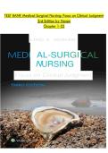 TEST BANK Medical-Surgical Nursing&colon; Focus on Clinical Judgment&NewLine;3rd Edition by Honan&NewLine;Chapter 1-55