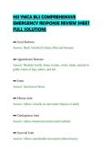 HSI YMCA BLS COMPREHENSIVE&NewLine;EMERGENCY RESPONSE REVIEW SHEET&NewLine;FULL SOLUTIONS