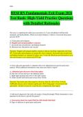 HESI RN Fundamentals Exit Exam 2026 Test Bank&colon; High-Yield Practice Questions with Detailed Rationales
