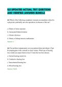 ILE UPDATED ACTUAL TEST QUESTIONS&NewLine;AND VERIFIED ANSWERS BUNDLE