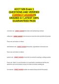 ACCT 526 Exam 1 QUESTIONS AND VERIFIED CORRECT ANSWERS GRADED A&plus; -LATEST 2026-2027- 100- GUARANTEED PASS&period;docx&NewLine;&NewLine;