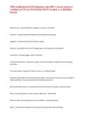 TIPS certification EXAM Questions with 100&percnt; Correct Answers &vert; Verified &vert;&vert; ACTUAL EXAM 2026 TEST&excl;&excl; Graded A&plus; &vert; 2025&vert;2026 EXAM&NewLine;
