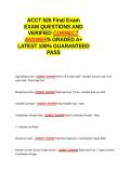 ACCT 526 Final Exam QUESTIONS AND VERIFIED CORRECT ANSWERS GRADED A&plus; -LATEST 2026-2027- 100- GUARANTEED PASS&period;docx&NewLine;&NewLine;