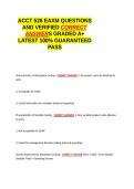 ACCT 526 EAXM QUESTIONS AND VERIFIED CORRECT ANSWERS GRADED A&plus; -LATEST 2026-2027- 100- GUARANTEED PASS&period;docx&NewLine;&NewLine;
